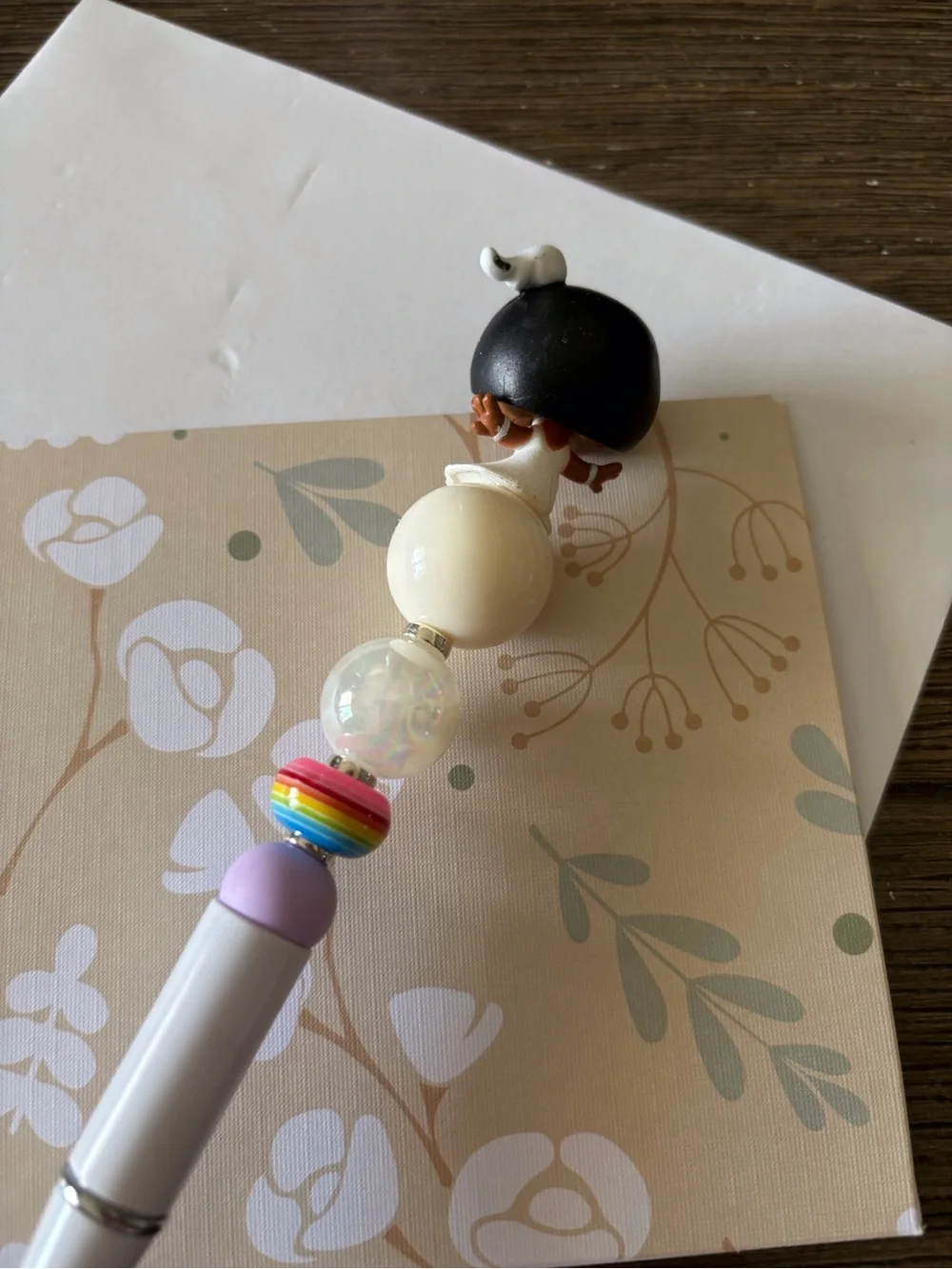 Disney Doorables: The Princess and The Frog: Princess Tiana handmade beaded pen